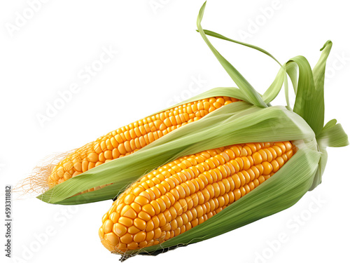 Ilustração realista de milho