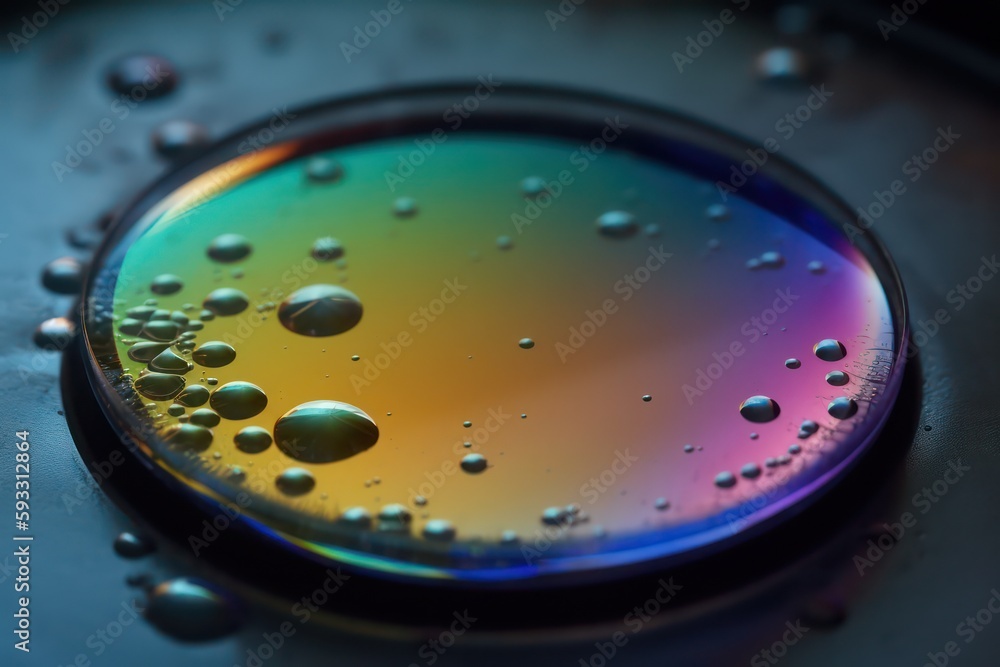 oil in oil drop, generative ai