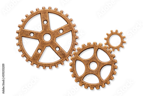 Canvas Print gear wheel as part of teamwork