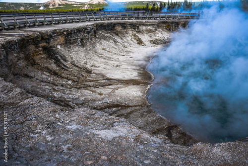 Orange Hot Springs Geyser