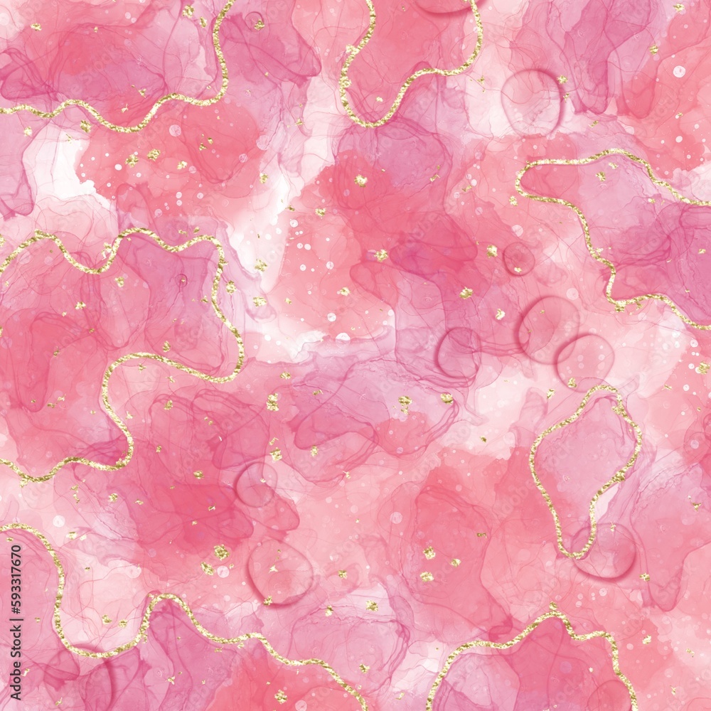 Fototapeta premium background,pink,watercolor,marble,gold,marble background