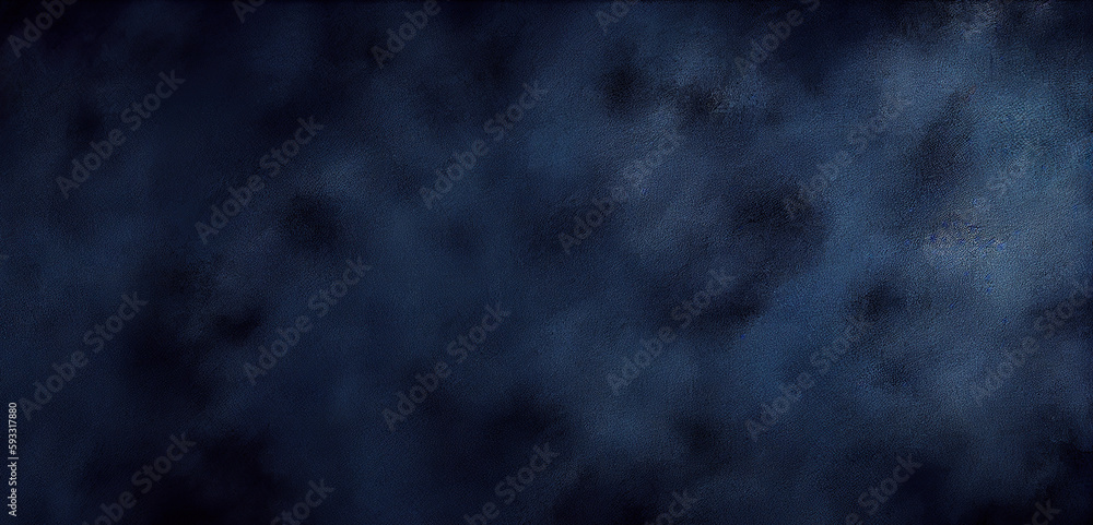 Obraz premium Textured abstract dark blue grunge background. Generative AI