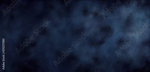 Textured abstract dark blue grunge background. Generative AI