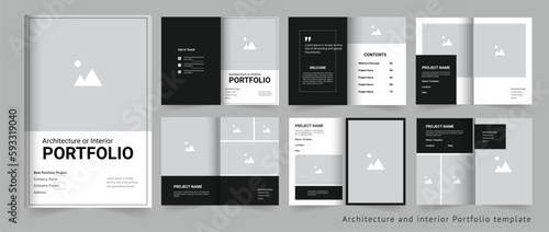Architecture Portfolio or interior portfolio or project portfolio design template