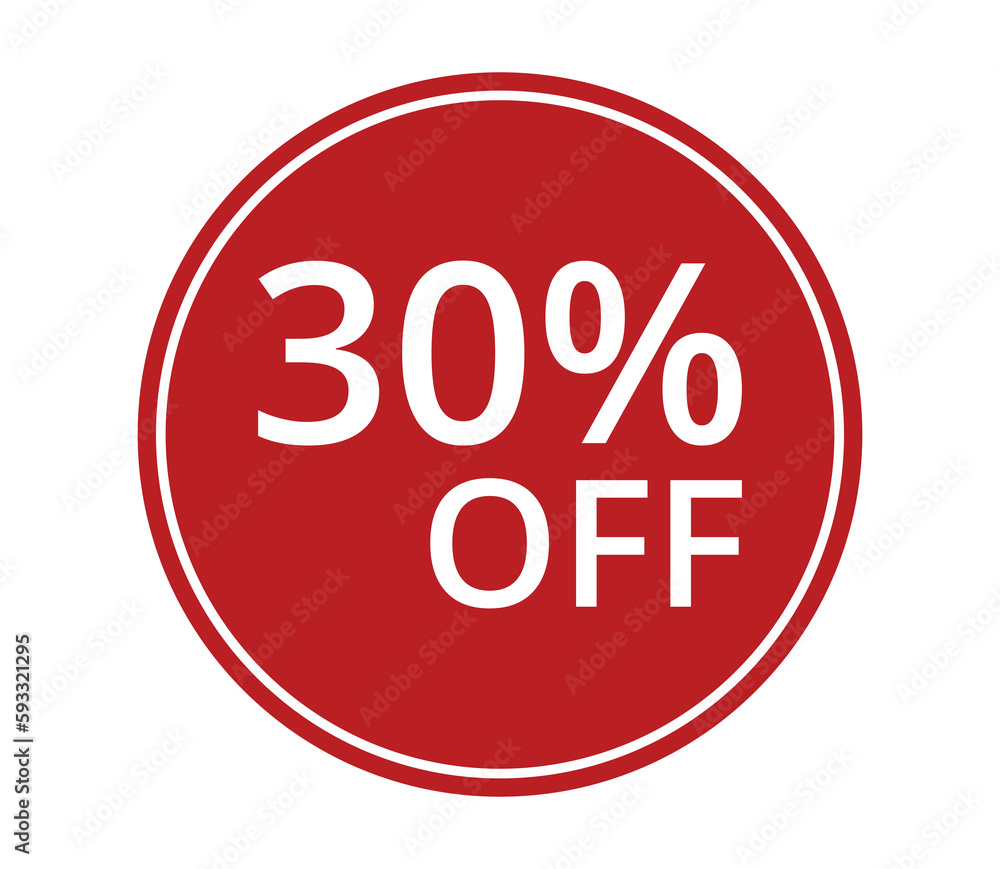 30% of discount. Discount price. Special offer discount.The concept of the social network.Vector illustration. 30% of discount. Discount price. Special offer discount.The concept of the social network.Vector illustration.