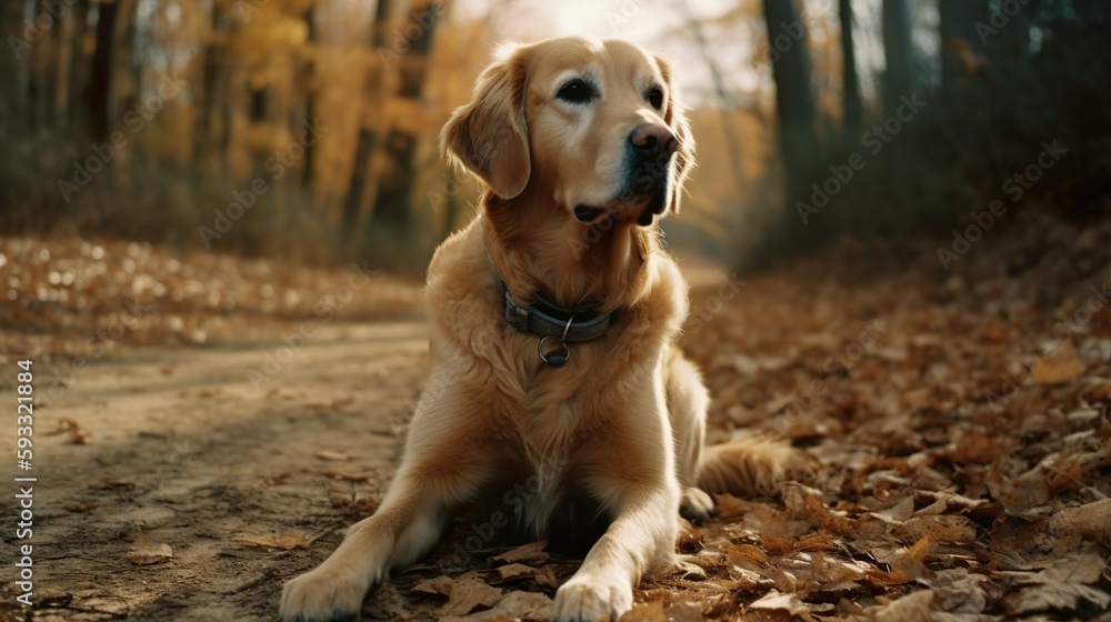 Goldenretriever, Hund, Hunderasse, generative AI Goldenretriever, Hund, Hunderasse, generative AI