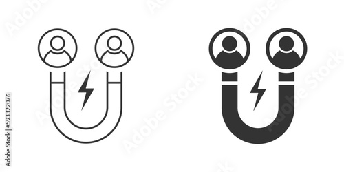 Customer attracting Icon. Vector illustration.