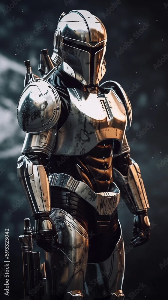 Fototapeta premium knight in armour Generative AI