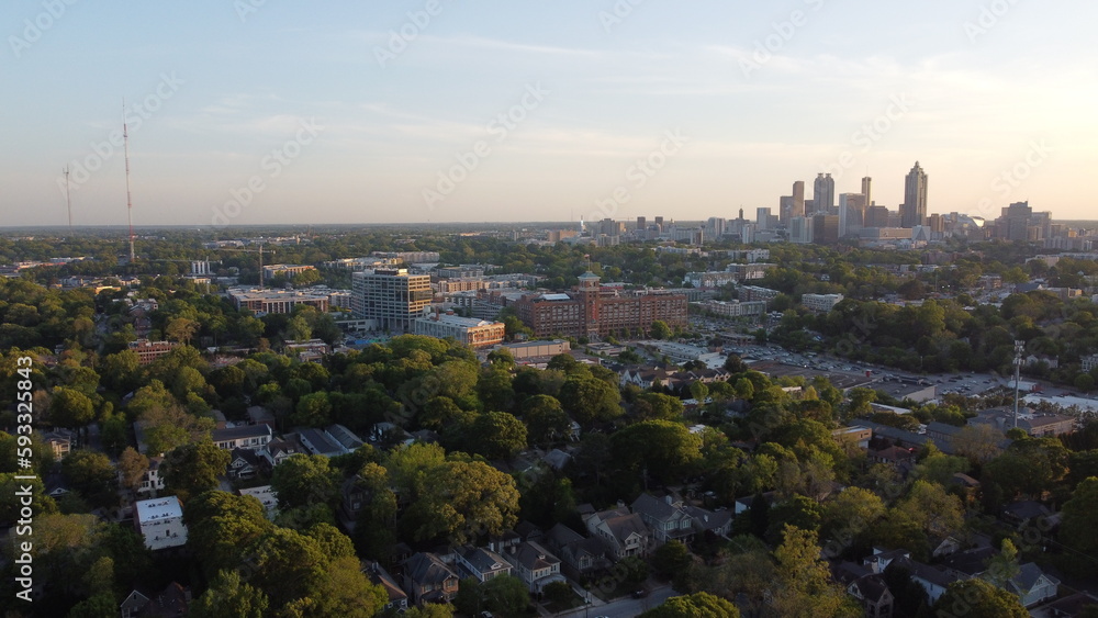 Ponce City Market Daytime Drone Picture
