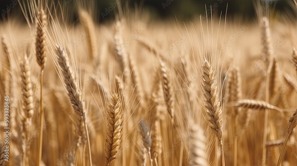 Fototapeta premium Wheat Generative AI