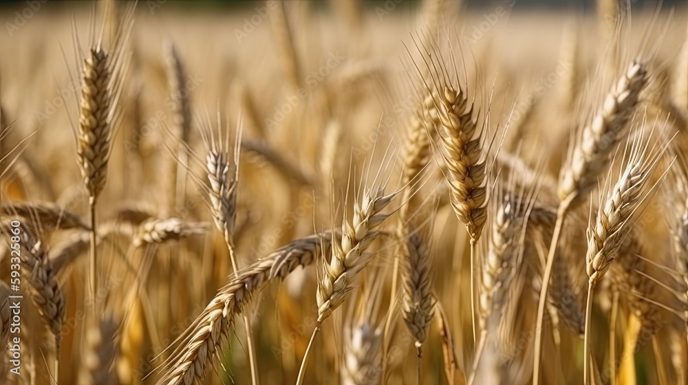 Fototapeta premium Wheat Generative AI