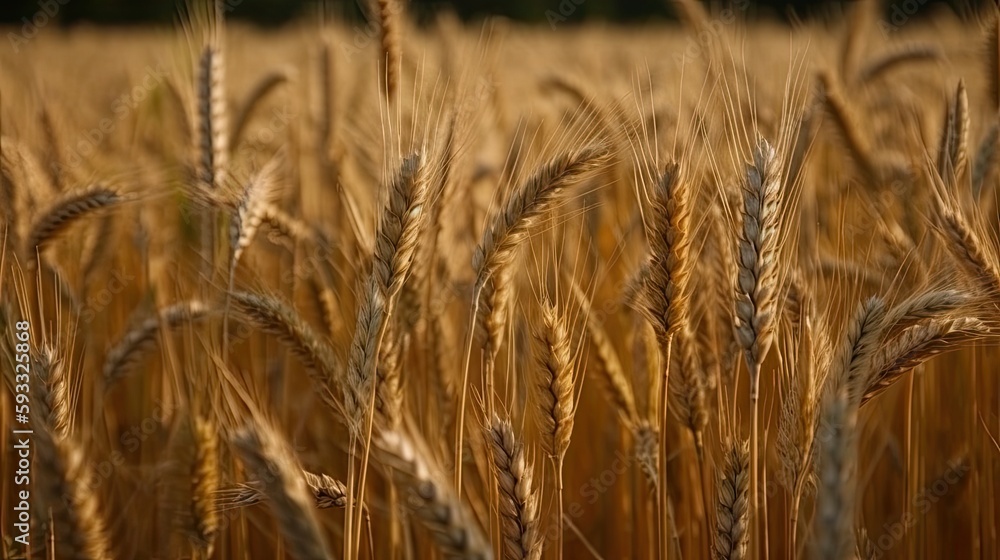 Fototapeta premium Wheat Generative AI