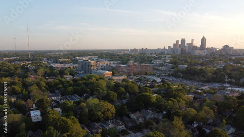 Ponce City Market Daytime Drone Picture