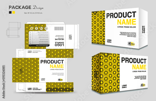 Cosmetic box design, Supplements box template, Package design template, 3d Box Packaging design, cosmetic label, medical label, soap label, packaging design vector, Package boxes mockup