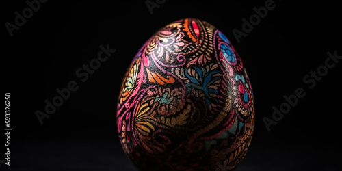 Creative Easter Eggs: Striped Designs for a Festive Feel - Generative Ai