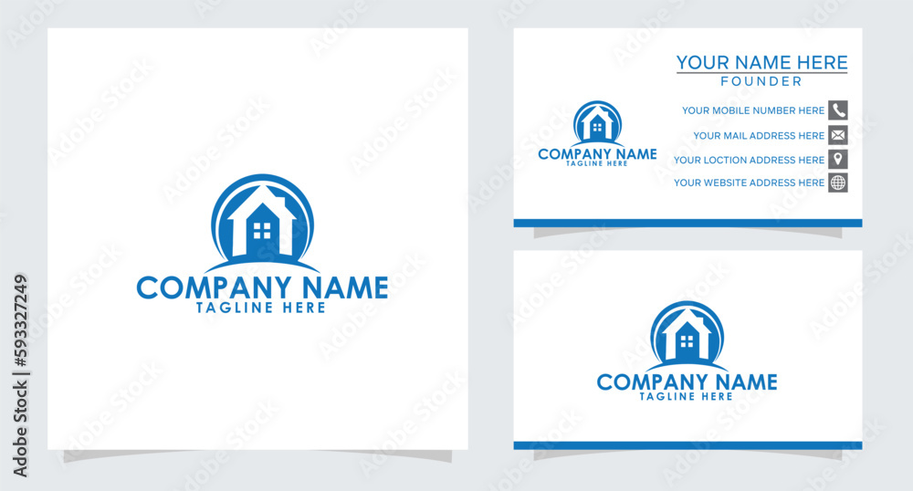 Real estate logo design template Real estate logo design template