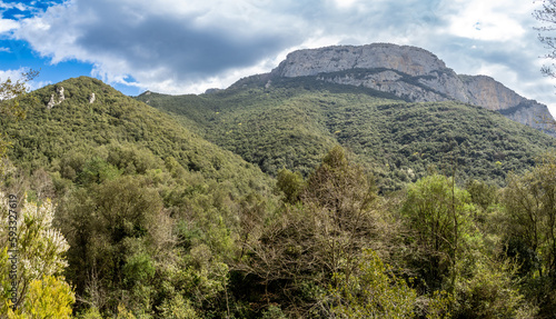 Mountains near Sadernes in Catalonia  Spain