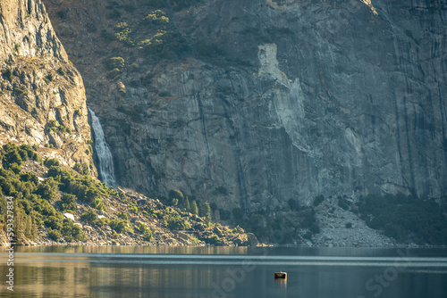 Wapama Falls Flows Into Hetch Hetchy Reservoir photo