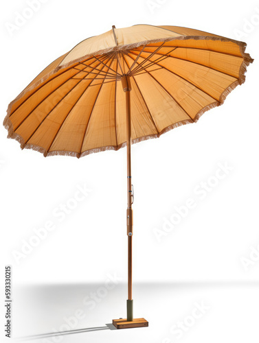 Yellow beach umbrella © Venka