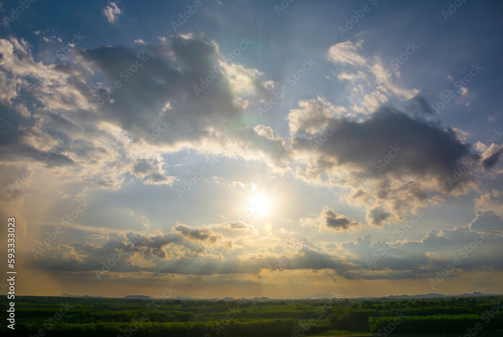 Abstract and pattern of cloud sky background