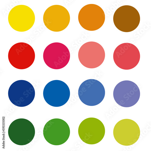 Plantilla de circulo de colores