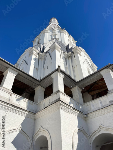 Ancient Voznesenskaya church in Kolomenskoye, Moscow, Russia photo