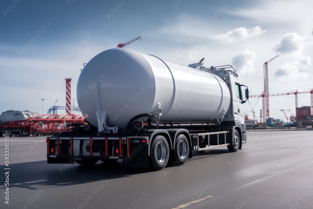 Fuel and hazardous liquid transport truck, a specialized vehicle