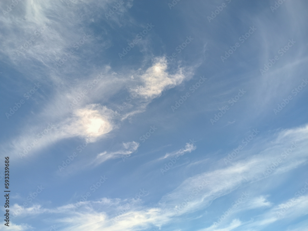 Fototapeta premium Strange fuzzy clouds in the morning