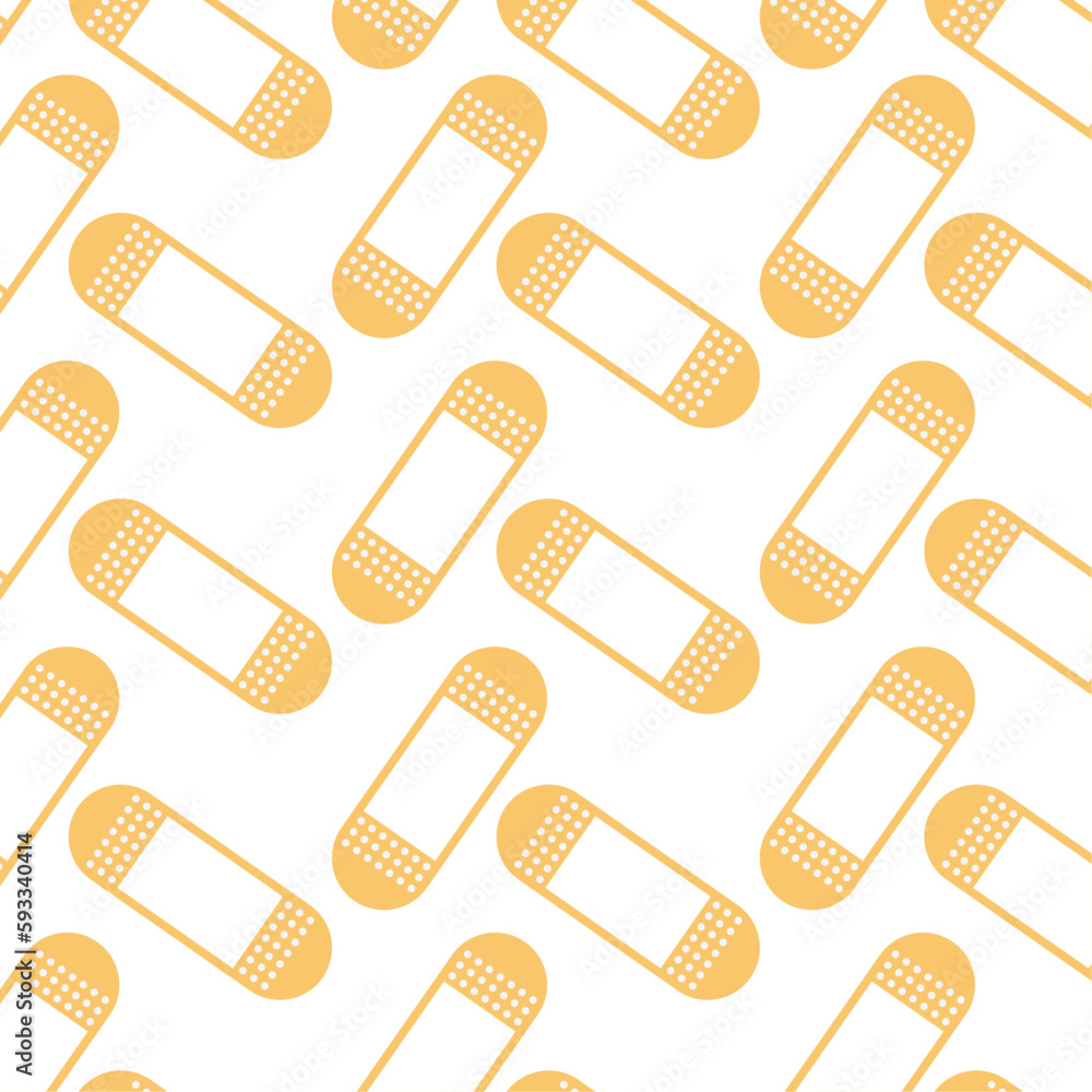 medical style pattern of plasters on white background medical style pattern of plasters on white background