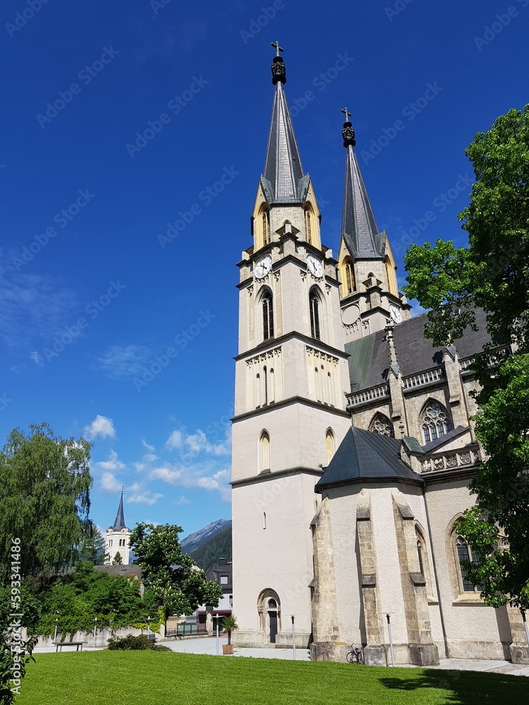 Kirchturm der Stiftskirche von Admont