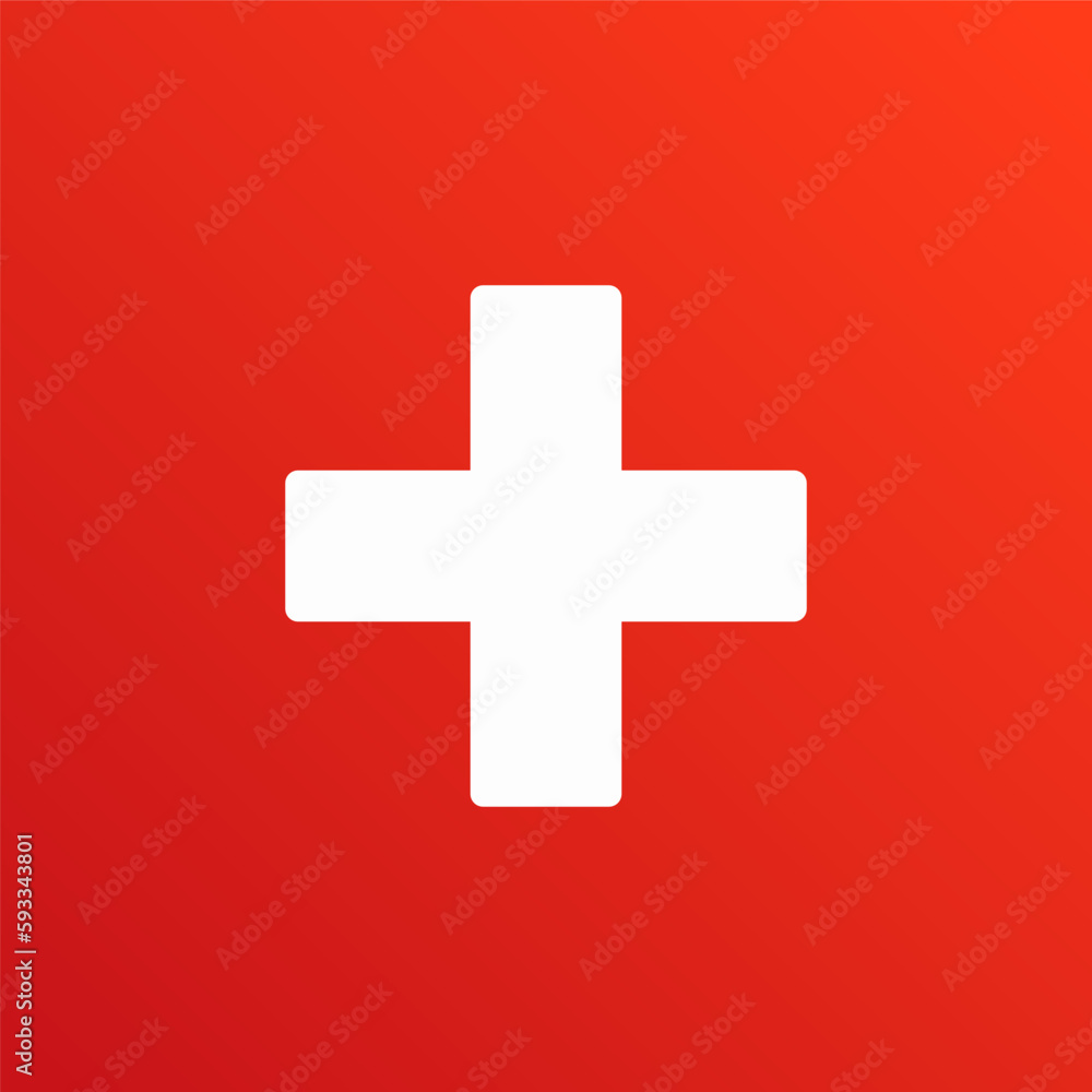 Medical Plus Sign Icon Isolated Vector Illustration Medical Plus Sign Icon Isolated Vector Illustration