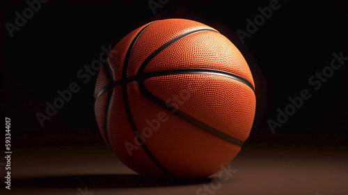 basketball close up on dark background © Melinda Nagy