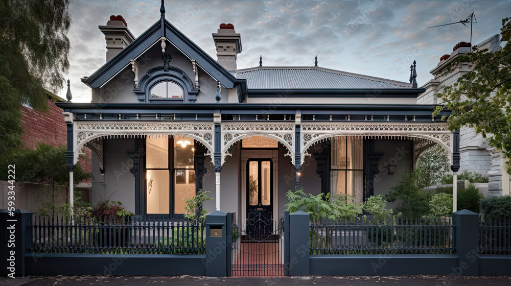 Obraz premium Victorian Terrace House (Melbourne Australia)