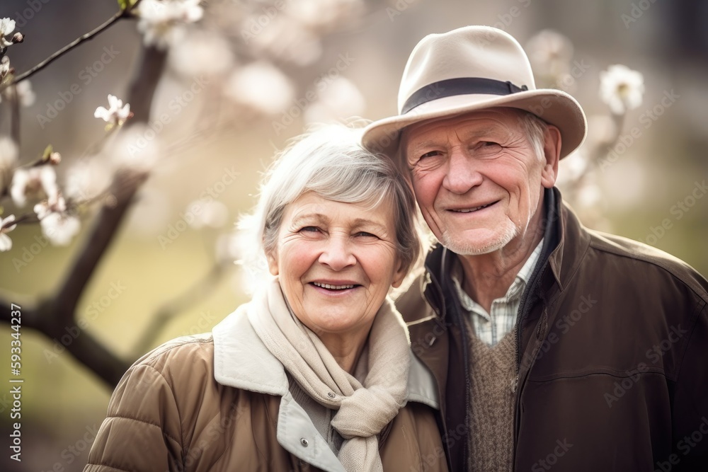 portrait of senior couple portrait of senior couple