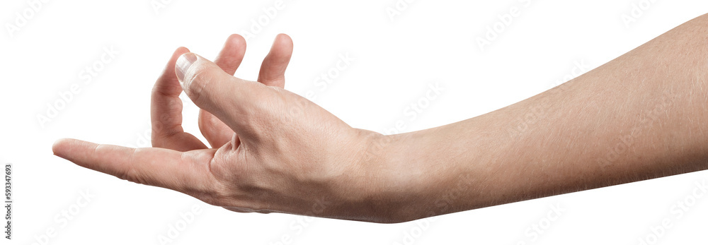 Hand touching or pointing at somebody or something, cut out Hand touching or pointing at somebody or something, cut out