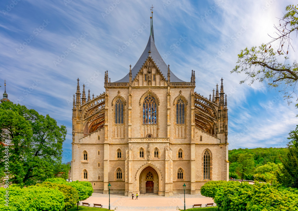 Obraz premium St. Barbara's church in Kutna Hora, Czech Republic
