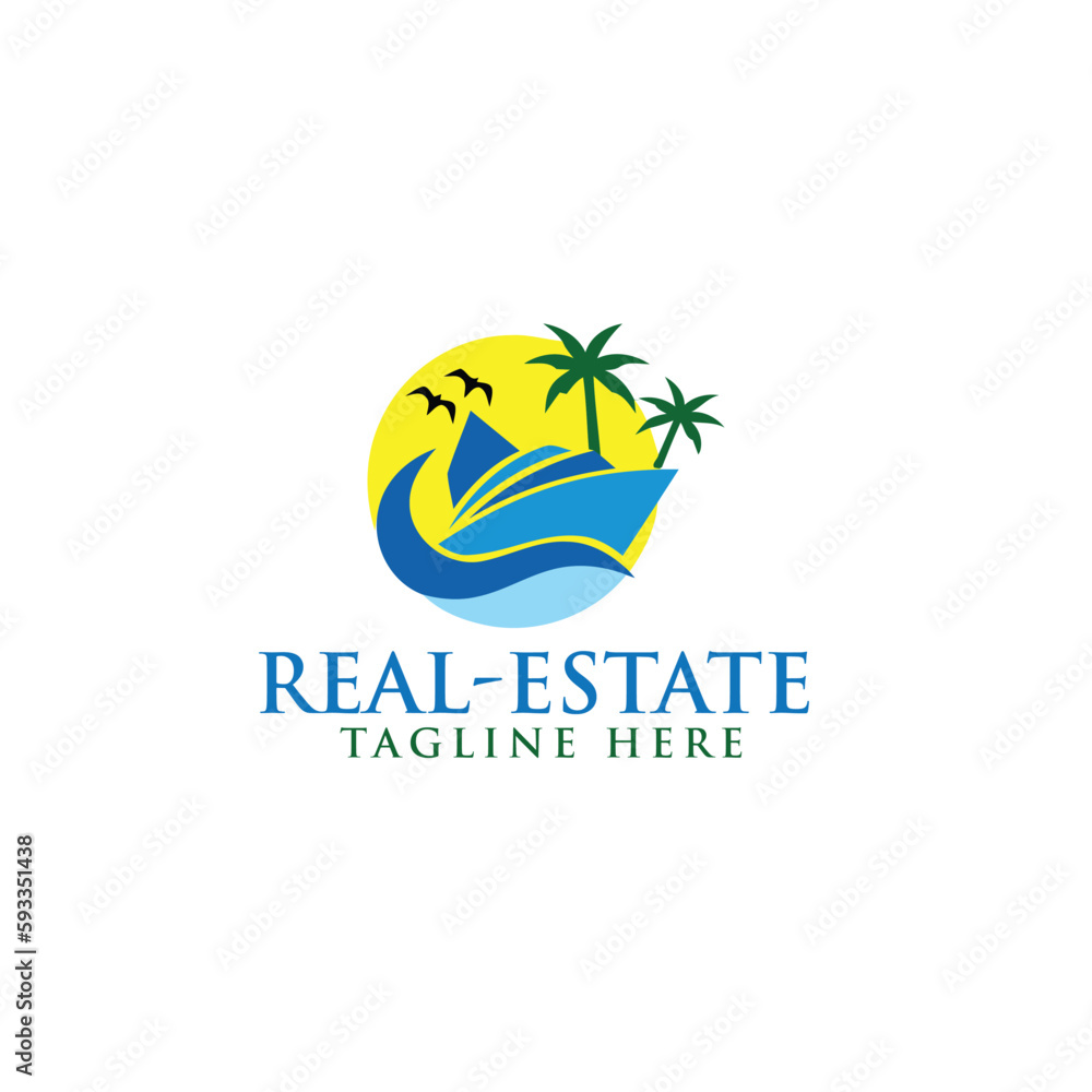 travel real estate logo design free vector travel real estate logo design free vector