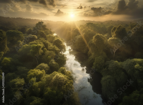 aerial view of the forest © victorfreitas