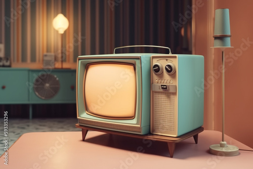 retro tv set