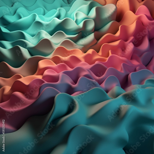 Colorful wallpaper with nice gradient. Generative Ai Illustration