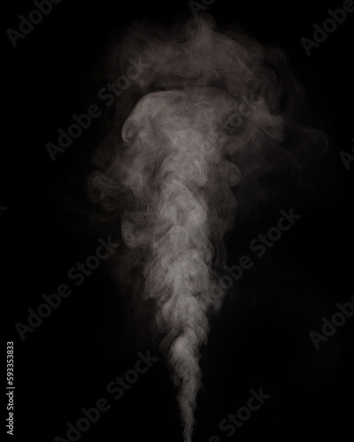 Obraz na płótnie White steam or smoke overlay effect on black background. w salonie