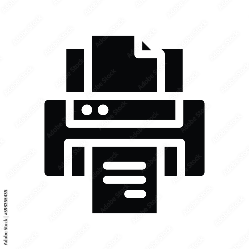 printer solid icon illustration vector graphic printer solid icon illustration vector graphic