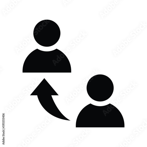referral solid icon illustration vector graphic