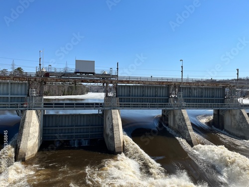 Shawinigan hydro-electric dam in Quebec