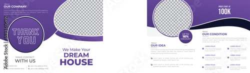 Construction Tools Renovation Business Flyer Template, Bifold 4 Page Contractor Home Repair A4 Poster Flyer, Banner, Excavator Report Template