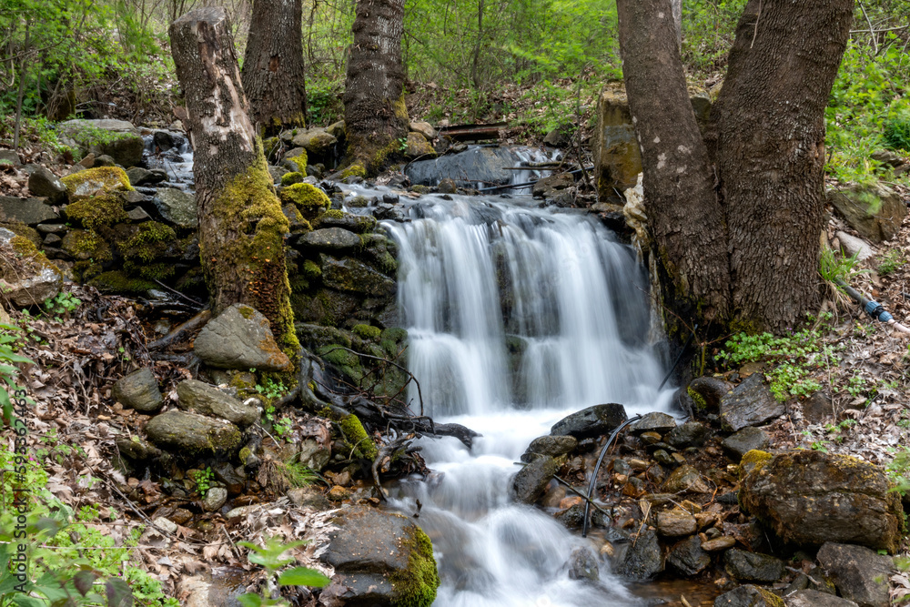 Fototapeta premium Waterfall at Crazy Mary River, Belasitsa Mountain, Bulgaria