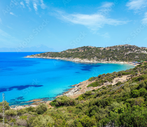 Summer sea coast landscape (Halkidiki, Sithonia, Greece). © wildman