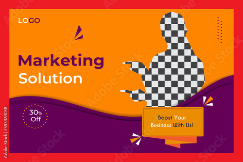 Corporate Business Post Card Design Template