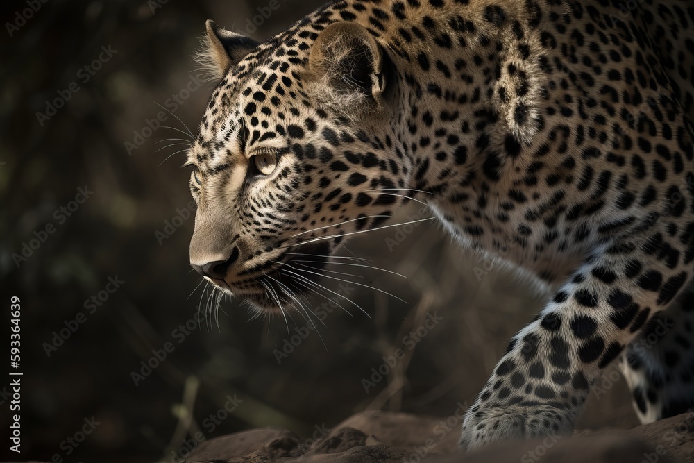 Freeze-frame the moment when a leopard pounces on its prey Freeze-frame the moment when a leopard pounces on its prey