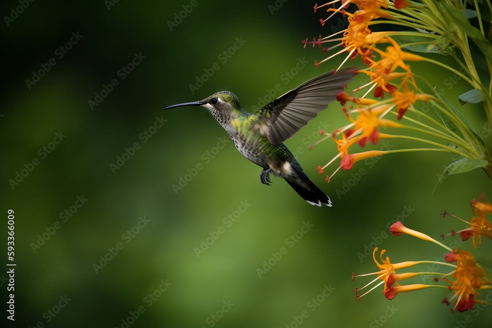 Fototapeta premium 3. Snap an action shot of a hummingbird in mid-flight